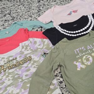 Garanimals Pink and White Infant Bodysuit Duo
